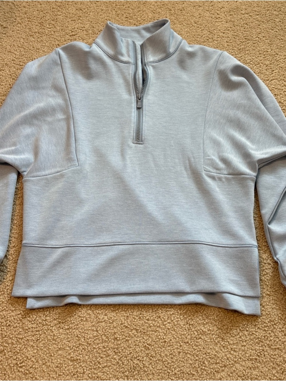 Peter Millar Flora Half-Zip Light Blue Zip-Up Top - Picture 2 of 6